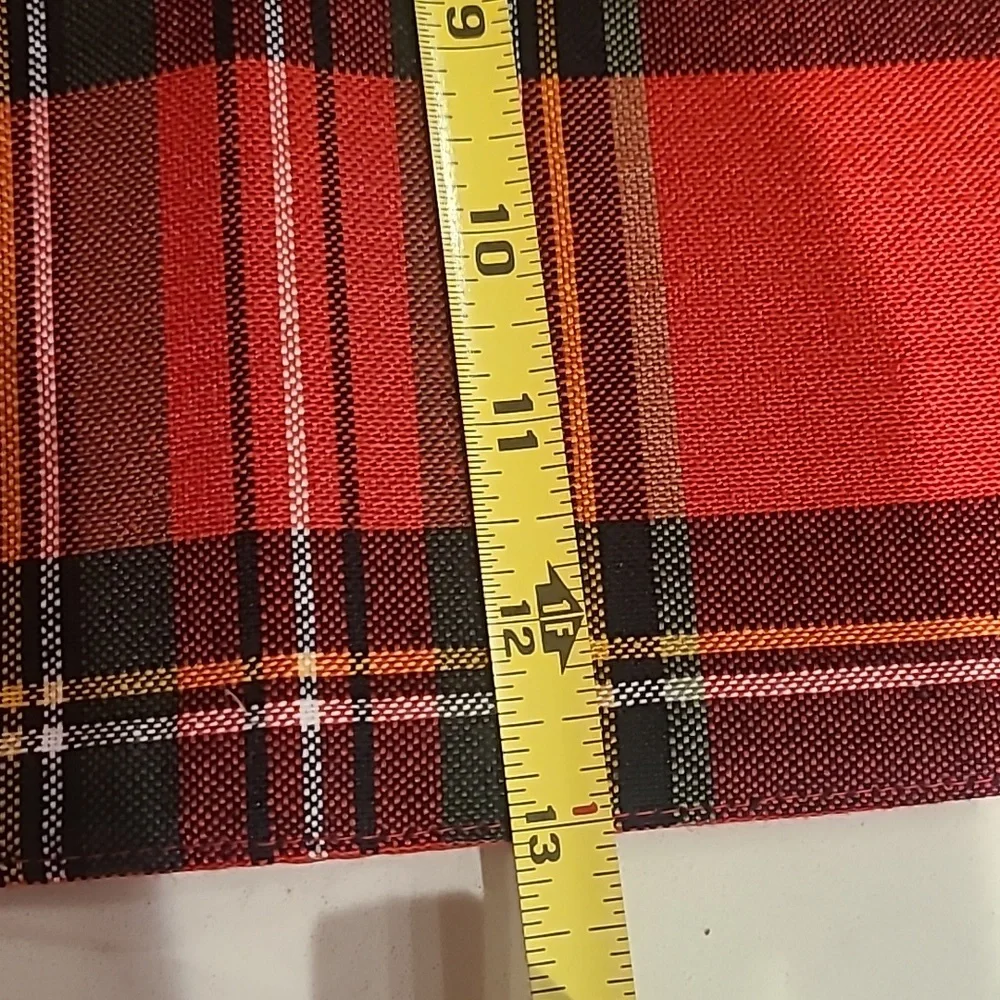 Pottery Barn Set Of Christmas Plaid Placemats